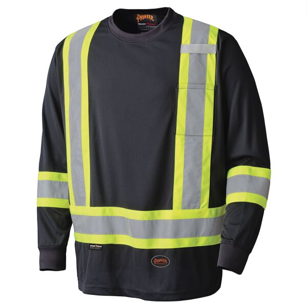 C.O.G - HI-VIZ SAFETY LONG-SLEEVED SHIRT - BIRD'S-EYE POLY Thumbnail