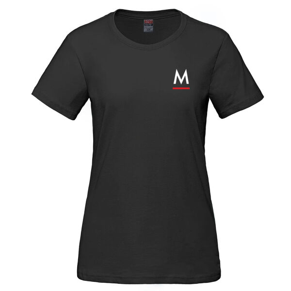 Ladies Ring Spun Combed Cotton Crewneck T-Shirt  Thumbnail