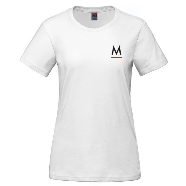 Ladies Ring Spun Combed Cotton Crewneck T-Shirt Thumbnail