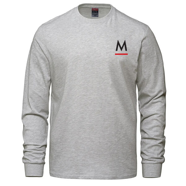 Adult Ring Spun Combed Cotton Long Sleeve Crewneck T-Shirt Thumbnail