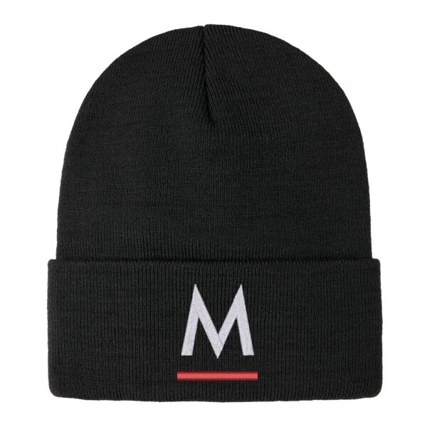Embroidered Acrylic Knit Cuff Toque Thumbnail